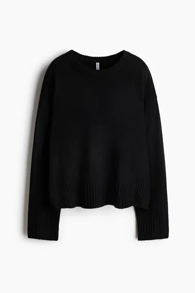 H&m Relaxed-fit Sweater In Black