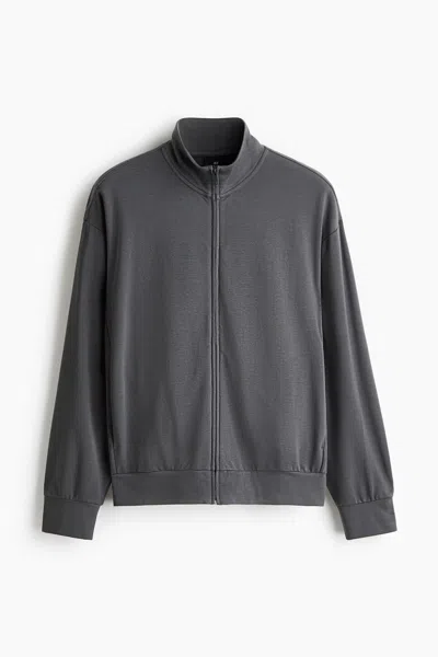 H&m Relaxed-fit Track Jacket In Gray