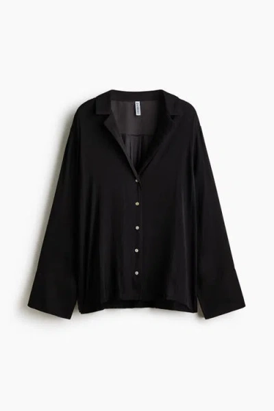 H&m Resort Shirt In Black