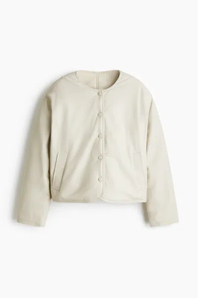 H&m Reversible Bomber Jacket In Neutral