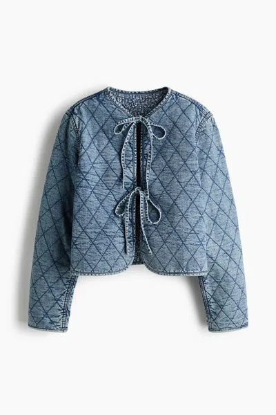 H&m Reversible Denim Jacket In Blue