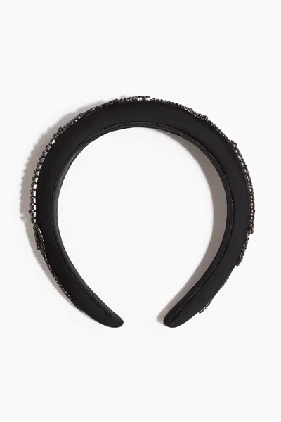 H&m Rhinestone-embellished Hairband In Black
