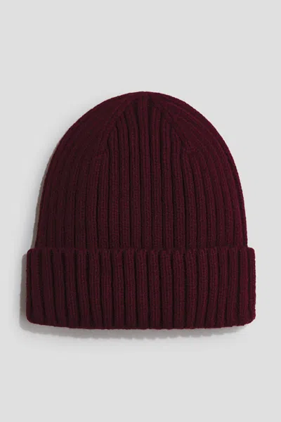 H&m Babies' Ribbed Beanie In Red