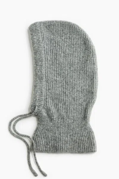H&m Rib-knit Balaclava In Gray