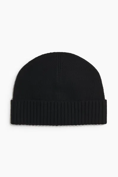 H&m Rib-knit Beanie In Black