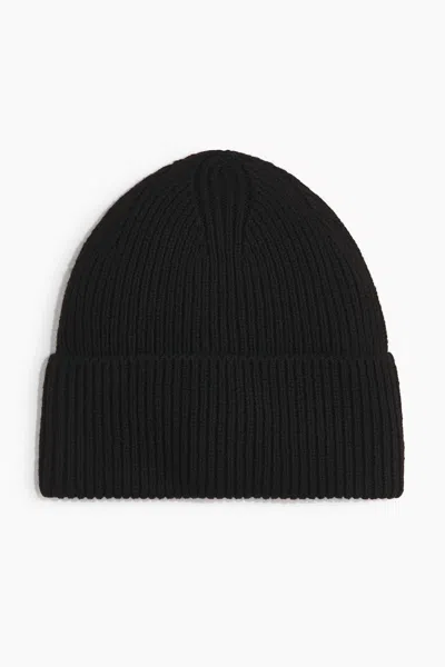 H&m Rib-knit Beanie In Black