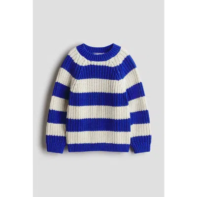 H&m Kids'  Rib-knit Cotton Jumper In Blue