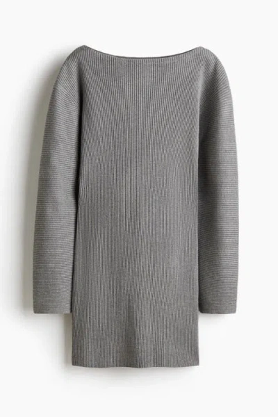 H&m Rib-knit Dress In Multi