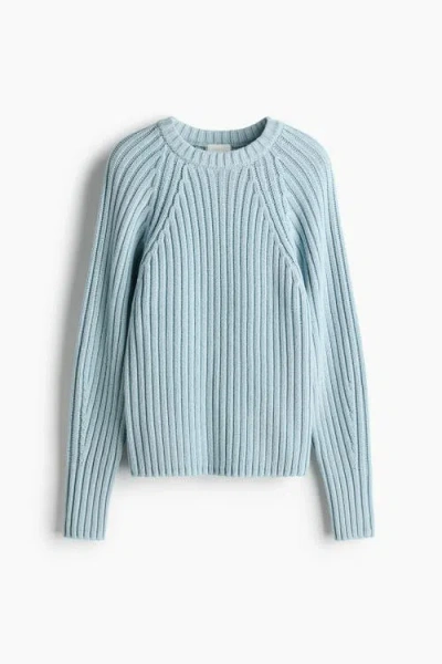 H&m Rib-knit Jumper In Blue