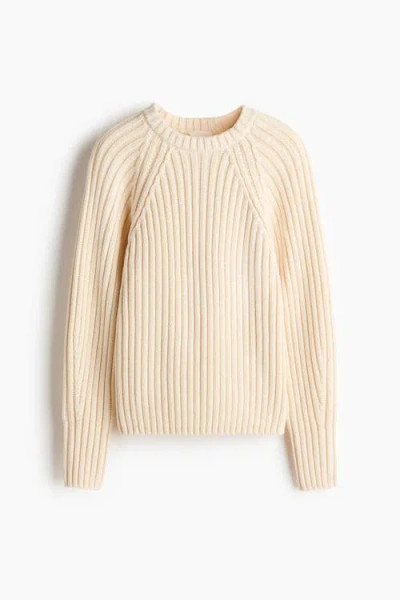 H&m Rib-knit Jumper In Metallic