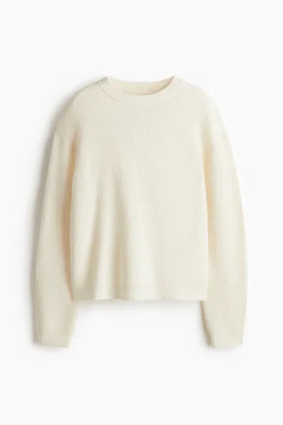 H&m Rib-knit Sweater In Neutral