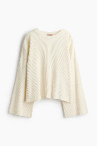 H&m Rib-knit Sweater In Neutral