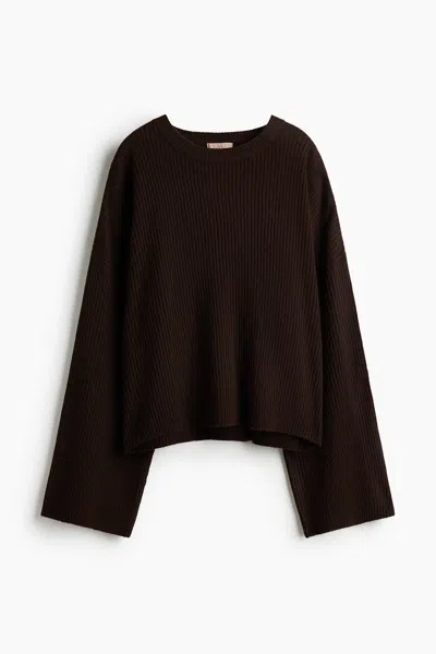 H&m Rib-knit Sweater In Black