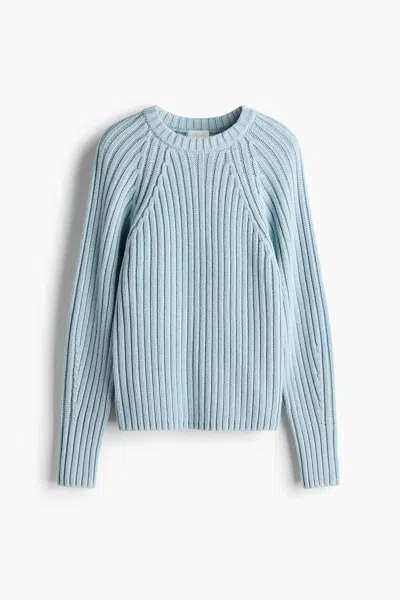 H&m Rib-knit Sweater In Blue