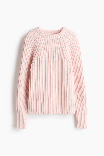 H&m Rib-knit Sweater In Pink
