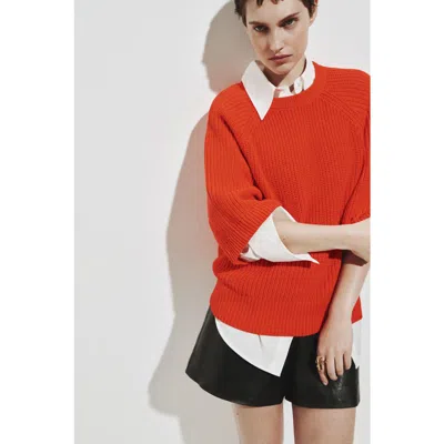 H&m Rib-knit Top In Red