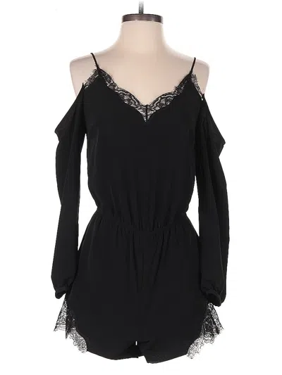 Pre-owned H&m Romper In Black