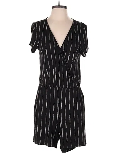 Pre-owned H&m Romper In Black