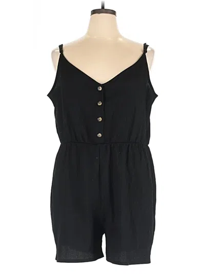 Pre-owned H&m Romper In Black
