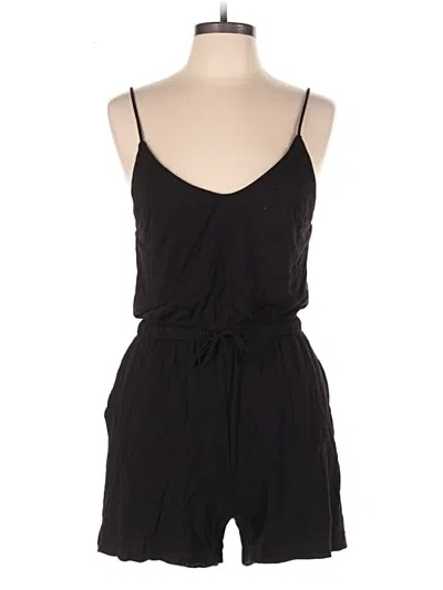 Pre-owned H&m Romper In Black