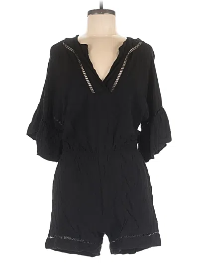 Pre-owned H&m Romper In Black