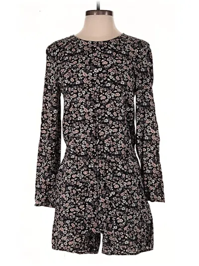 Pre-owned H&m Romper In Black