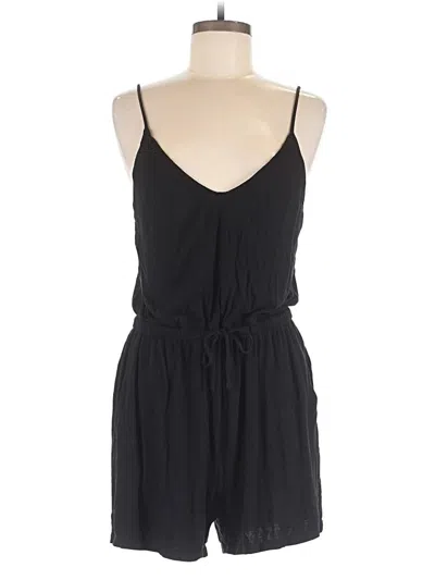 Pre-owned H&m Romper In Black