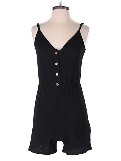 Pre-owned H&m Romper In Black