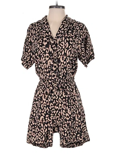 Pre-owned H&m Romper In Brown