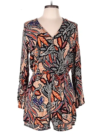 Pre-owned H&m Romper In Brown