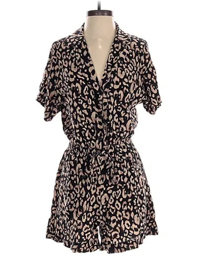 Pre-owned H&m Romper In Brown