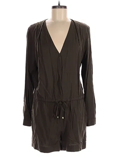 Pre-owned H&m Romper In Brown