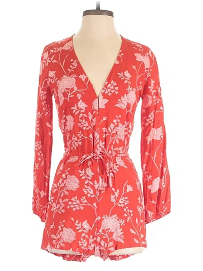 Pre-owned H&m Romper In Red