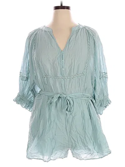 Pre-owned H&m Romper In Teal