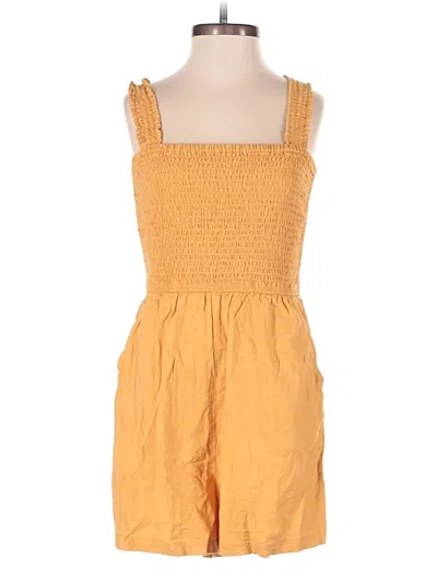 Pre-owned H&m Romper In Yellow