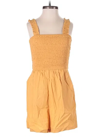 Pre-owned H&m Romper In Yellow
