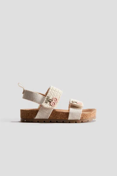 H&m Sandals In Cream/cherries