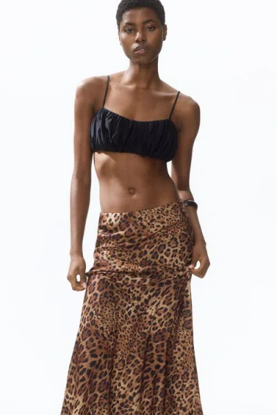 H&m Satin Slip Skirt In Multi