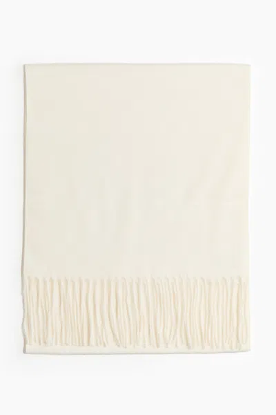 H&m Scarf In White