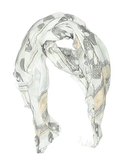 Pre-owned H&m Scarf In White