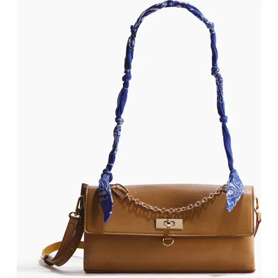 H&m Scarf-detail Crossbody Bag In Brown