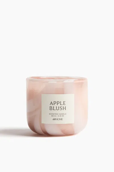 H&m Scented Candle In Glass Holder In Pink