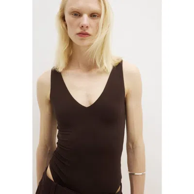 H&m Sculpting Sleeveless Thong Body In Animal Print