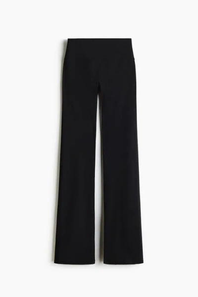 H&m Sculptmove Flared Sports Leggings In Black