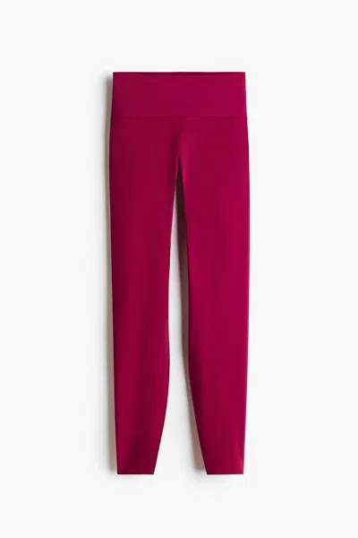 H&m Sculptmove High-waist Leggings In Pink