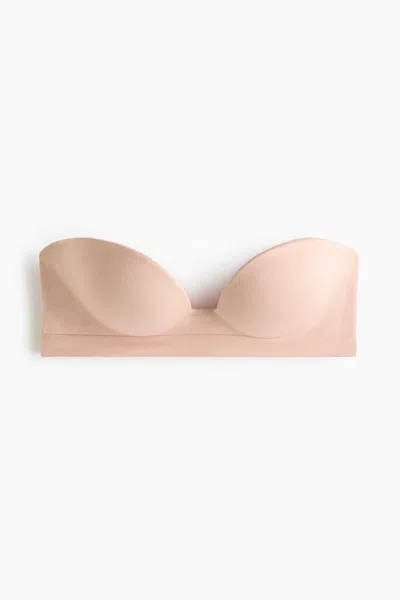 H&m Seamless Push-up Balconette Bra In Pink