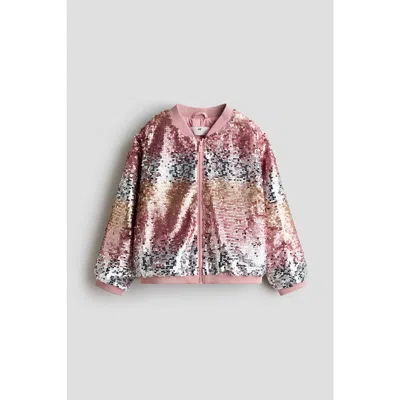 H&m Kids'  Sequined Bomber Jacket In Multi