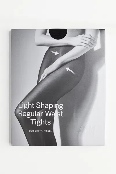 H&m Shaping Tights 40 Denier In Black