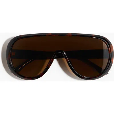H&m Shield Sunglasses In Brown