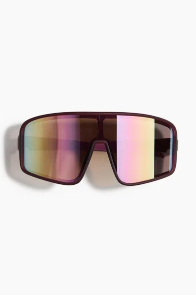 H&m Shield Sunglasses In Dark Purple